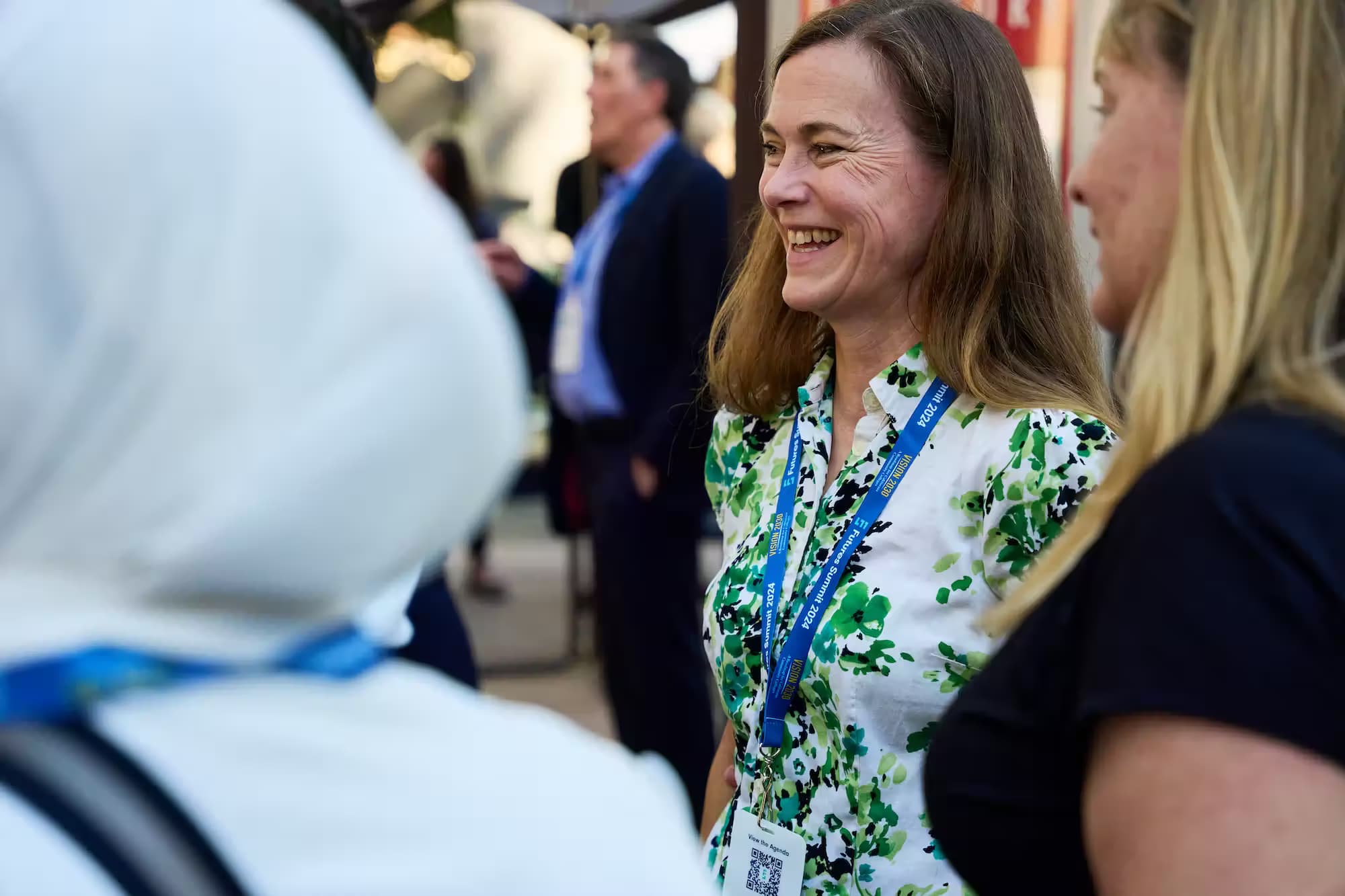 A woman in a group during the Futures Summit